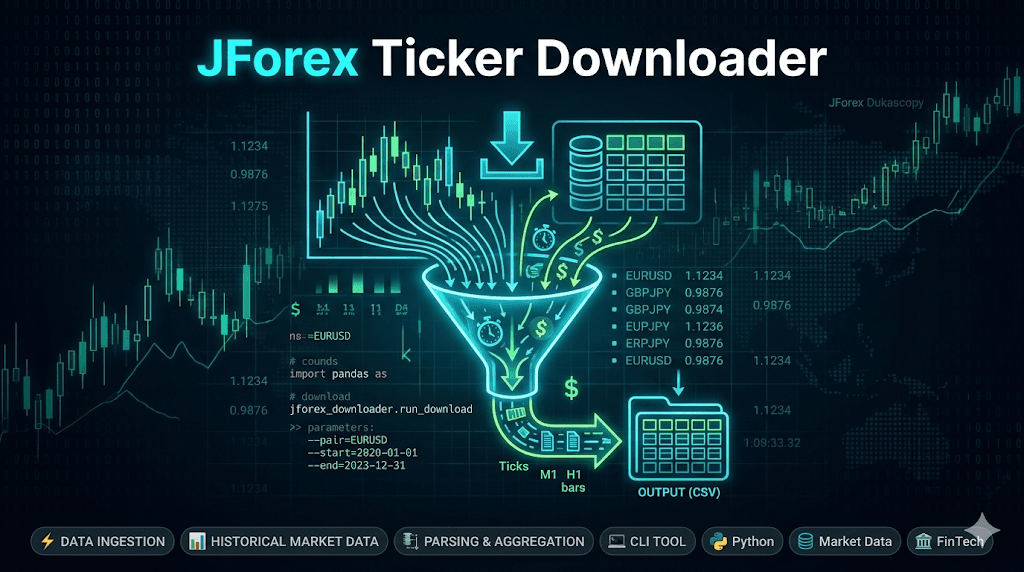 JForex Ticker Downloader